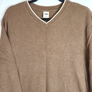 Old Navy Brown V Neck Men's Sweater Sz L